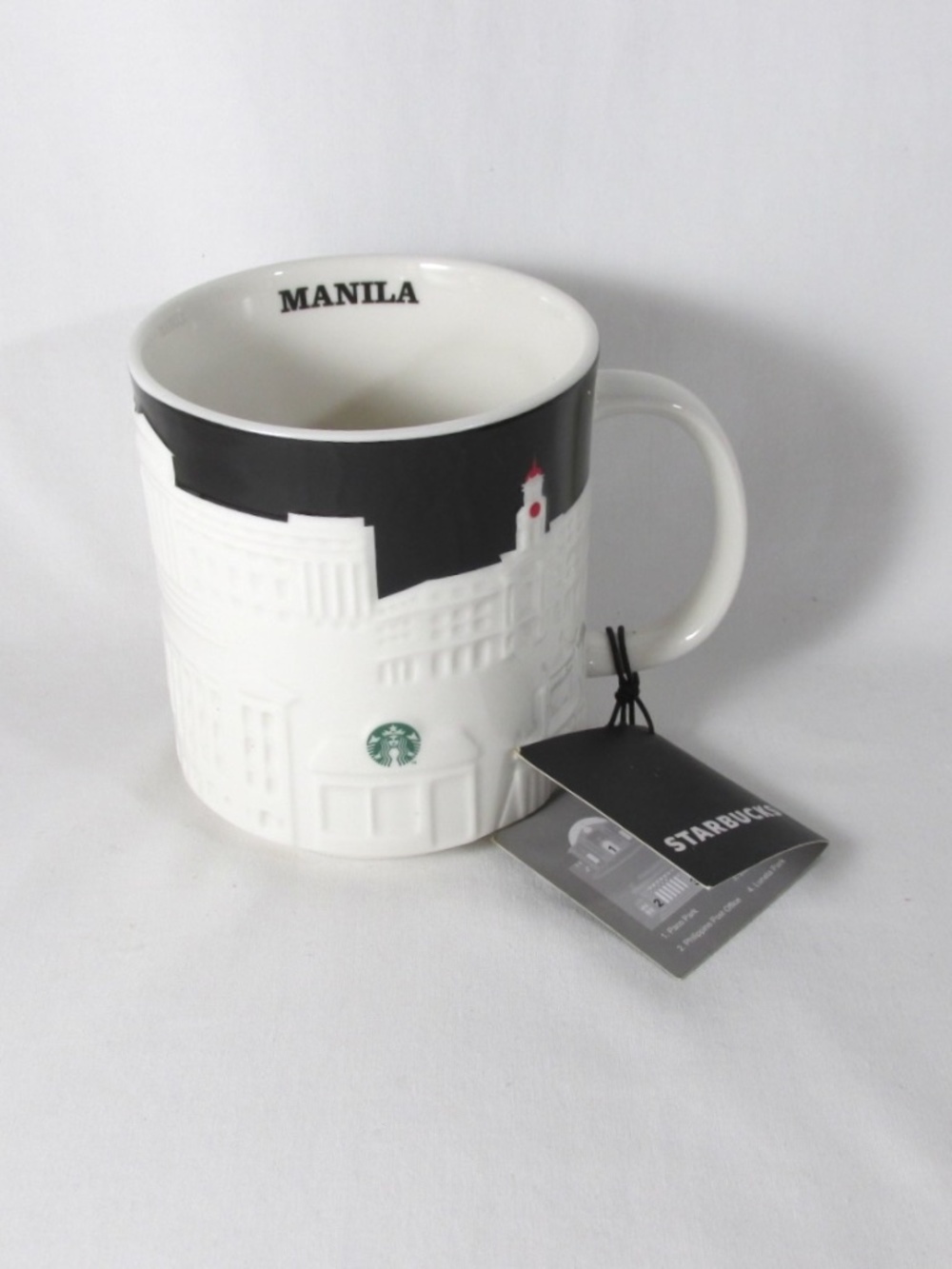 Starbucks Coffee Mug Manila City Skyline Collector Series 3D Relief 16 oz 2014